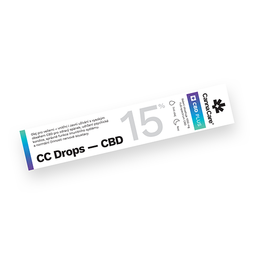 CannaCare Kapky CC Drops s CBD 15% 7 ml