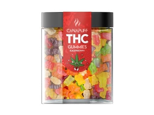 Canapuff THC Gummies Raspberry 25ks