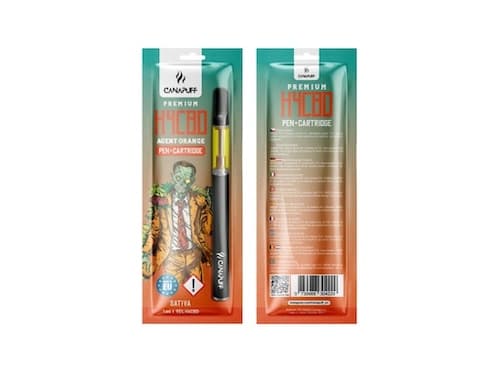 Canapuff pen+cartridge Agent Orange 95% H4CBD 1ml