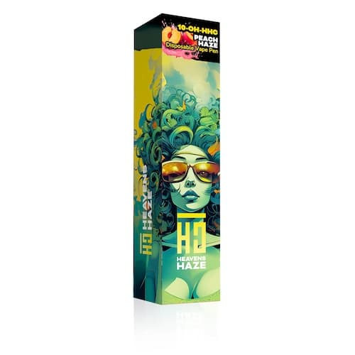 HEAVENS HAZE Disposable Vape Pen Peach Haze 10-OH-HHC 1ml