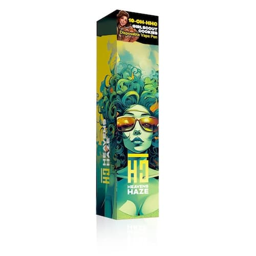 HEAVENS HAZE Disposable Vape Pen Girl Scout Cookies 10-OH-HHC 1ml