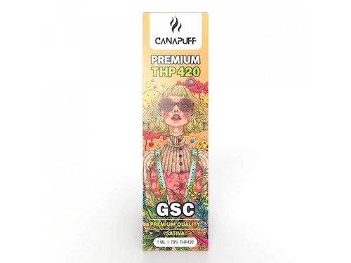 Canapuff vape pen GSC 79% THP420 Jednorazovka 1ml