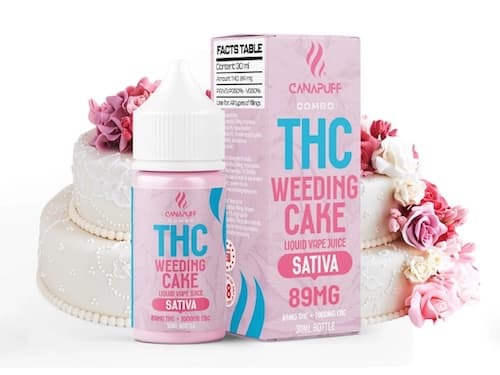 Canapuff THC Liquid 89mg Weeding Cake 30ml