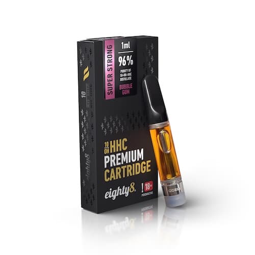 Eighty8 10-OH-HHC Cartridge Bubblegum 96% 1ml