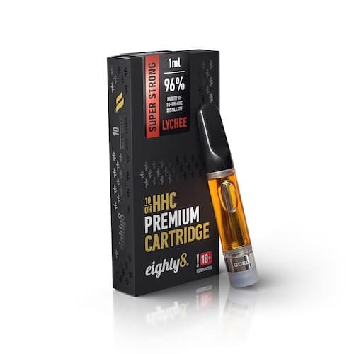 Eighty8 10-OH-HHC Cartridge Lychee 96% 1ml