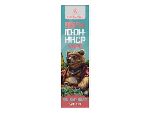 Canapuff vape pen Big Bad Bear 95% 10-OH-HHCP Jednorazovka 1ml