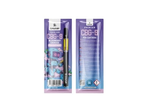 Canapuff pen+cartridge Blueberry Cookies 79% CBG9 1ml